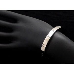 Cartier Love Bracelet Open Bangle White Gold